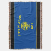 オレゴン州旗 スローブランケット (正面縦)