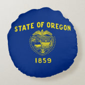 オレゴン州旗 ラウンドクッション (裏面)