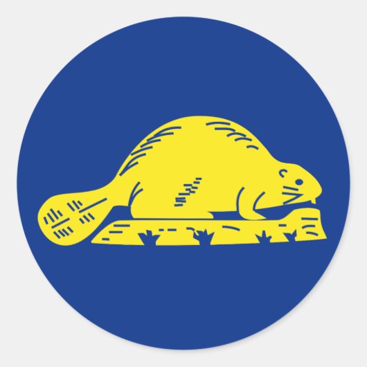 オレゴン州旗 ラウンドシール (正面)