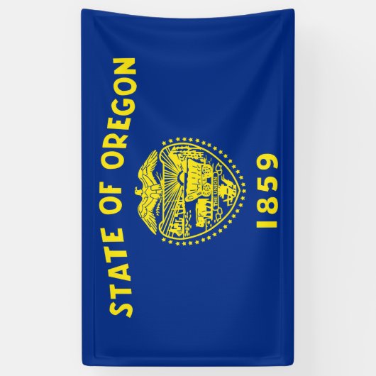 オレゴン州旗 横断幕 (縦)