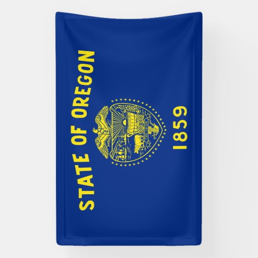 オレゴン州旗 横断幕 (縦)