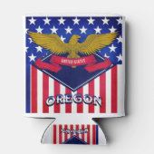 オレゴン州旗 缶クーラー (裏面)