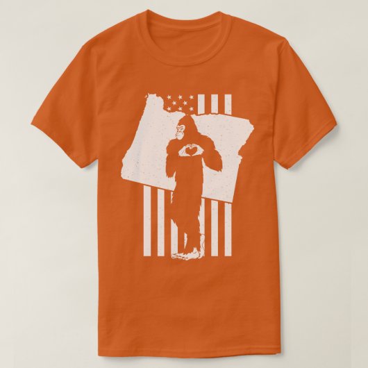 オレゴン州旗 Tシャツ (デザイン正面)