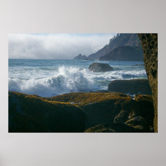 オレゴン州沿岸の入潮 ポスター (正面)