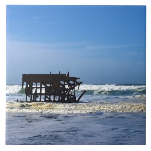 オレゴン州沿岸のPeter Iredale Shiplexk タイル (正面)