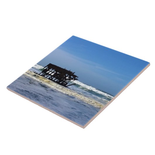 オレゴン州沿岸のPeter Iredale Shiplexk タイル (側面)