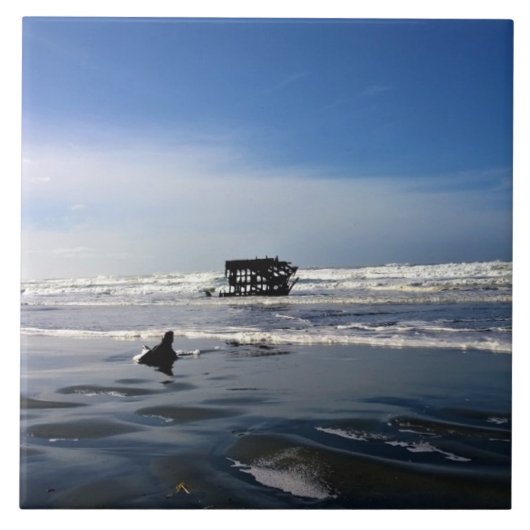 オレゴン州沿岸のPeter Iredale Shiplexk タイル (正面)