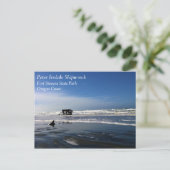 オレゴン州沿岸のPeter Iredale Shiplexk ポストカード (スタンド正面)