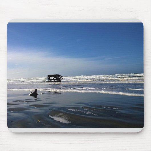 オレゴン州沿岸のPeter Iredale Shiplexk マウスパッド (正面)