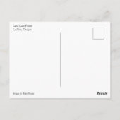 オレゴン州溶岩鋳造の森 ポストカード (裏面)