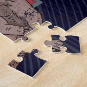 オレゴン州統一された州レトロマップUSAお土産 ジグソーパズル (側面)