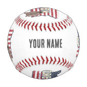 オレゴン州統一された州レトロマップUSAお土産 野球ボール (正面)