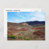 オレゴン州色彩の鮮やか東部ヒルズVistaはがき ポストカード (正面/裏面)