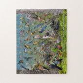 オレゴン州西部の裏庭の鳥 ジグソーパズル (縦)