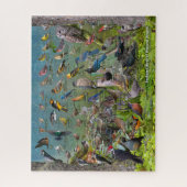 オレゴン州西部の裏庭の鳥 ジグソーパズル (縦)