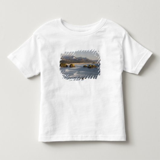 オレゴン州、オレゴン海岸、エコラ州立公園、2の景色 トドラーTシャツ (正面)