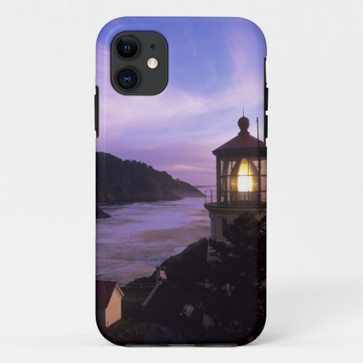 オレゴン州、オレゴン海岸、ヘセタ・ヘッド灯台、オン Case-Mate iPhoneケース (裏面)