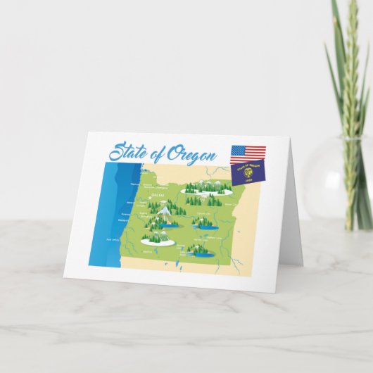 オレゴン州 カード (正面)