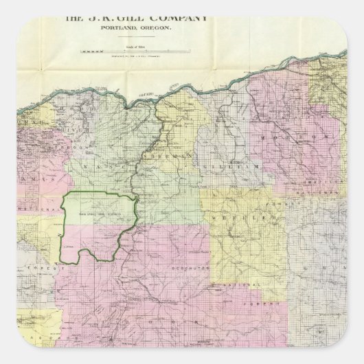 オレゴン州 スクエアシール (正面)