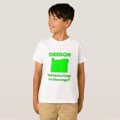 オレゴン州 - セルフ式ガソリンスタンドは推奨されません Tシャツ (正面フル)