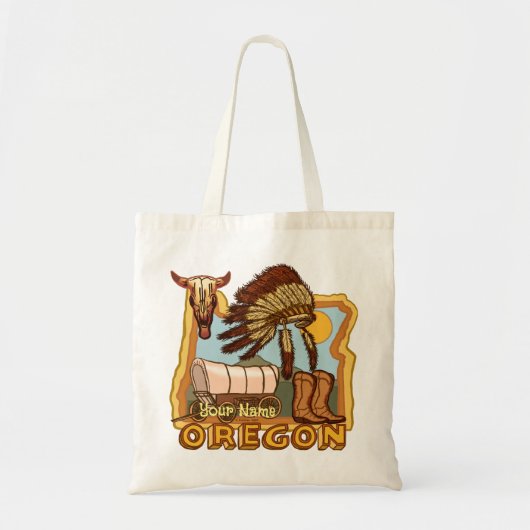 オレゴン州 トートバッグ (正面)