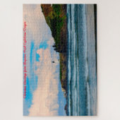 オレゴン州 ヤキナ灯台 クリスマス・グリーティング ジグソーパズル (縦)