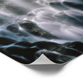 オレゴン州，森の滝 ポスター (角)