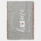 オレゴン州 自宅 おしゃれ スローブランケット (正面縦)