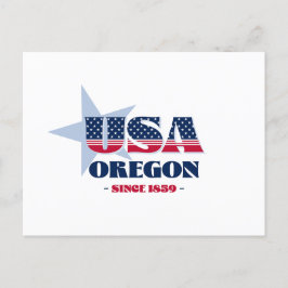 オレゴン州(赤、白、青) ポストカード