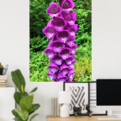 オレゴン州Foxglove花 ポスター (ホームオフィス)