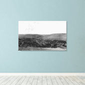 オレゴン州Hepnerの鳥瞰写真 キャンバスプリント (インサイチュ (ウッドフロア))