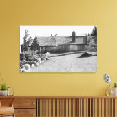 オレゴン州Mt. Hoodにあるクラウドキャップイン キャンバスプリント (インサイチュ (リビング))