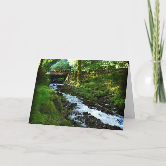 オレゴン州Wahkeena滝からのランオフ カード (正面)