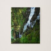 オレゴン州Wahkeena滝からのランオフ ジグソーパズル (縦)