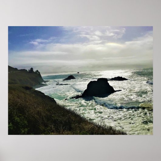 オレゴン州Yaquina Head Outstanding Natural Area ポスター (正面)