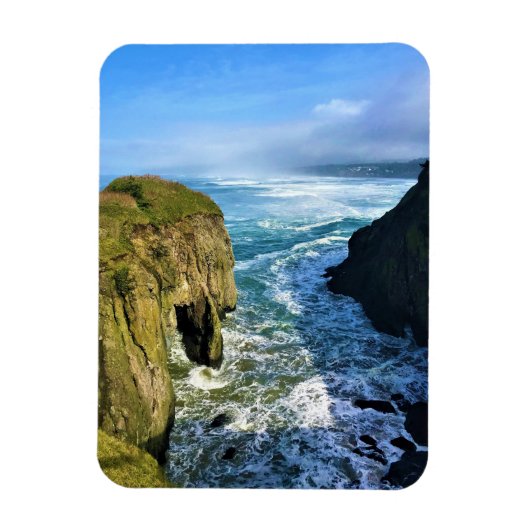 オレゴン州Yaquina Head Outstanding Natural Area マグネット (縦)