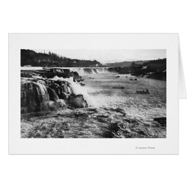 オレゴン市、またはサーモン魚釣りオンウィラメット (正面横)