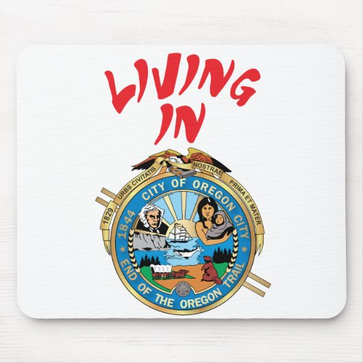 オレゴン市 マウスパッド (正面)