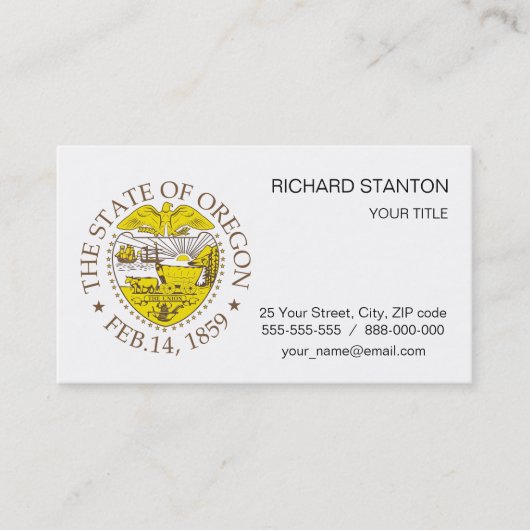 オレゴン徴候 名刺 (正面)