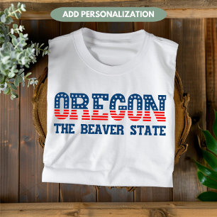 オレゴン愛国的なビーバー州カスタムTシャツ Tシャツ