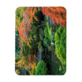 オレゴン日本の州ポートランドの秋の庭園3 マグネット (縦)