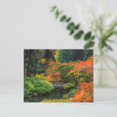 オレゴン日本の州ポートランドの秋の庭園5 ポストカード (スタンド正面)
