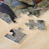 オレゴン東部の裏庭の鳥 ジグソーパズル (側面)