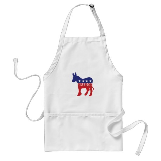 オレゴン民主党員のろば スタンダードエプロン (正面)