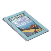 オレゴン海ライオンの洞窟ヴィンテージ旅行ポスター ノートブック (右側)