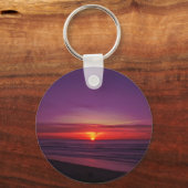 オレゴン海岸の夕日 キーホルダー (正面)