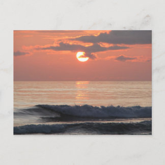 オレゴン海岸の夕日 ポストカード
