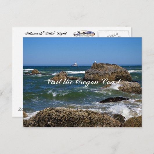 オレゴン海岸を訪れる ポストカード (正面/裏面)