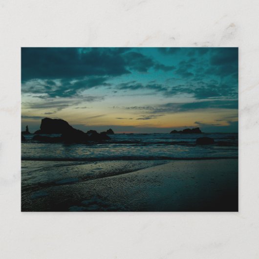 オレゴン海岸サンセット02 ポストカード (正面)
