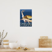 オレゴン海岸タコ ポスター (キッチン)